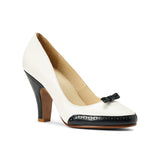 PRE-ORDER Suzette Spectator Pumps (Navy/Ivory)