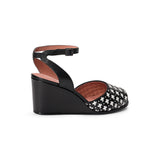 Judy 1940s Wedges (Black/Ivory)
