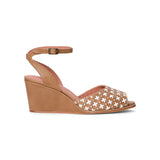 Judy 1940s Wedges (Tan/Ivory)