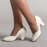 DEADSTOCK Marilyn 1940s Pumps (Ivory)